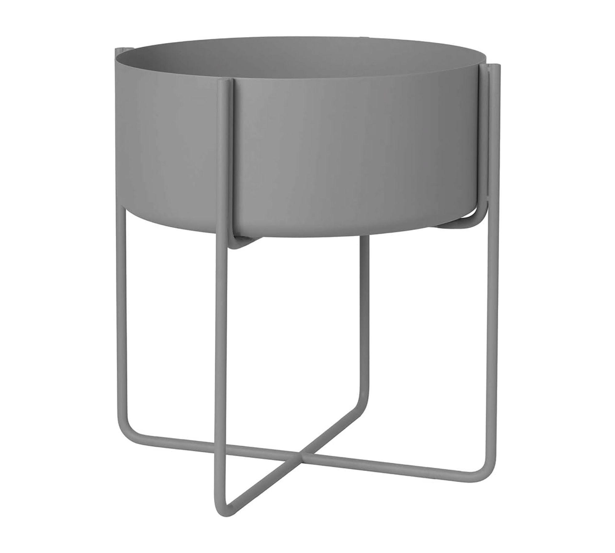 Kena Pflanzgefäß mit Gestell Grau Ø 39 cm 66024 1