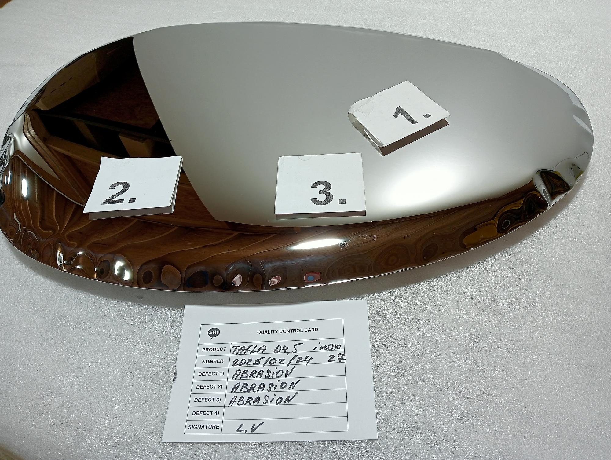 Tafla Spiegel O4.5 Edelstahl Inox Poliert Silber 2