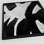 Black Ink Art Print with Frame Black White 2