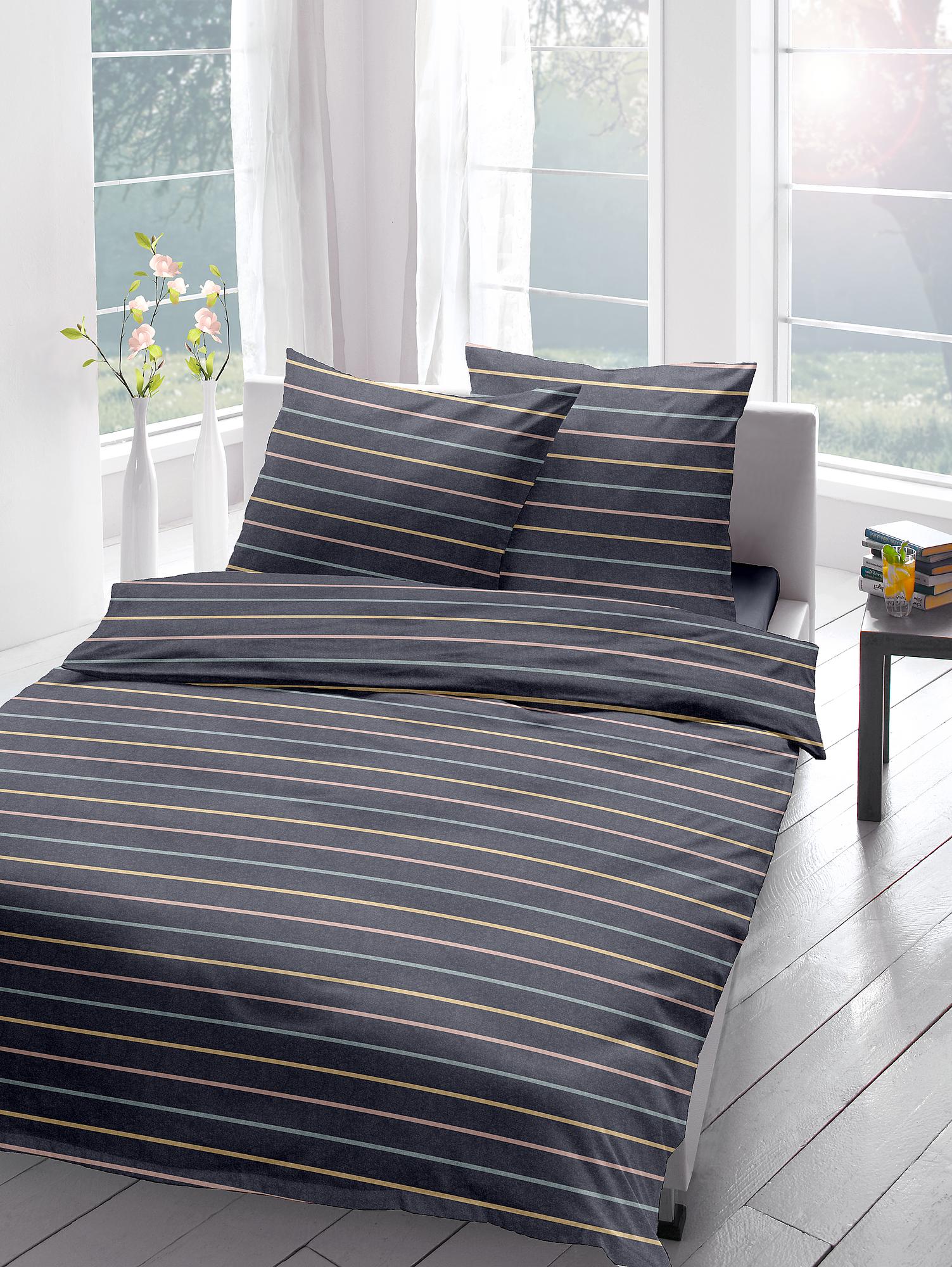 Temet Flannel Bedding Indigo Blue 155 x 220 cm 0