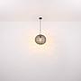 1-Light Rivard Pendant Light Paper Iron Black ⌀59cm 4