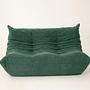 Togo 2-Sitzer Sofa Cord Tannengrün 0