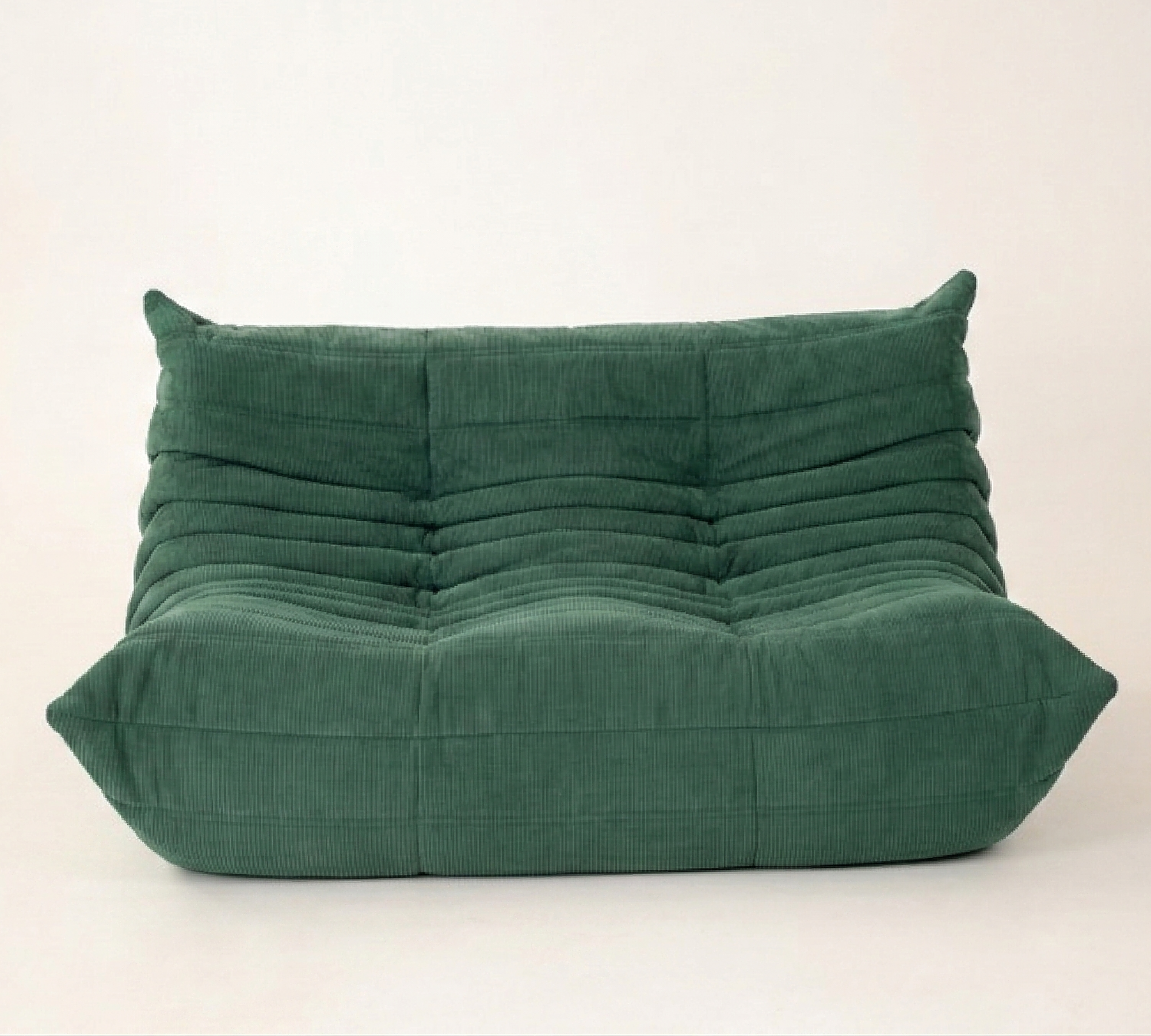 Togo 2-Sitzer Sofa Cord Tannengrün 0
