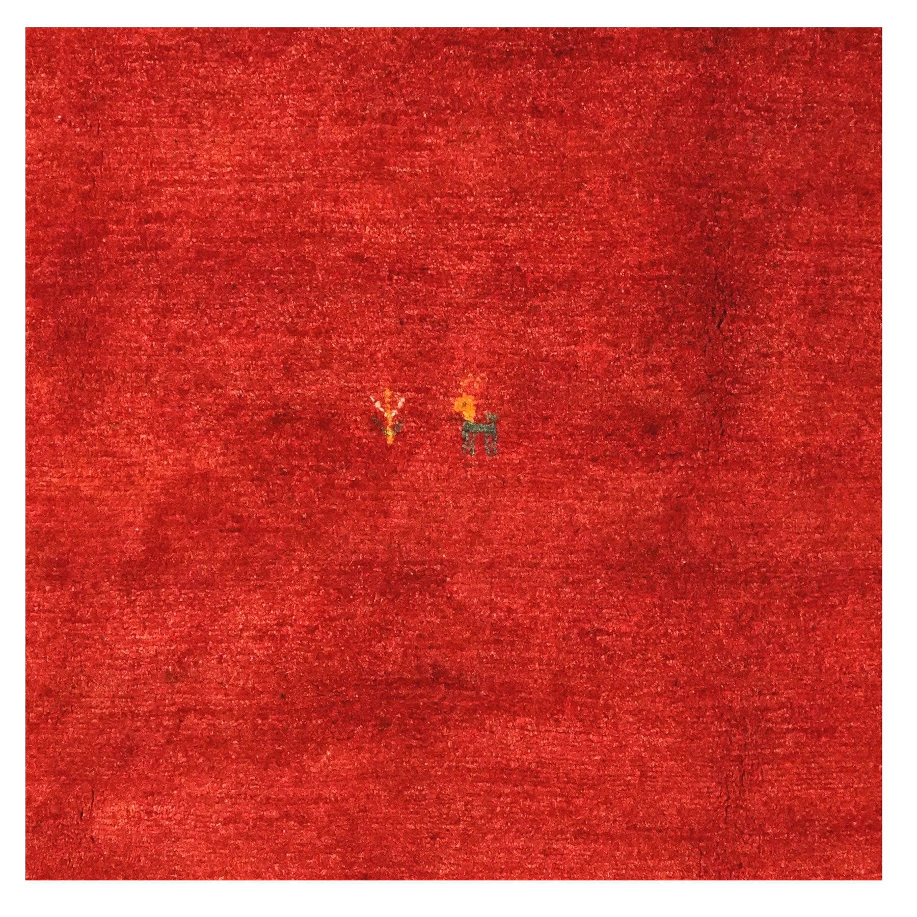 Tappeto Gabbeh lana rosso 0