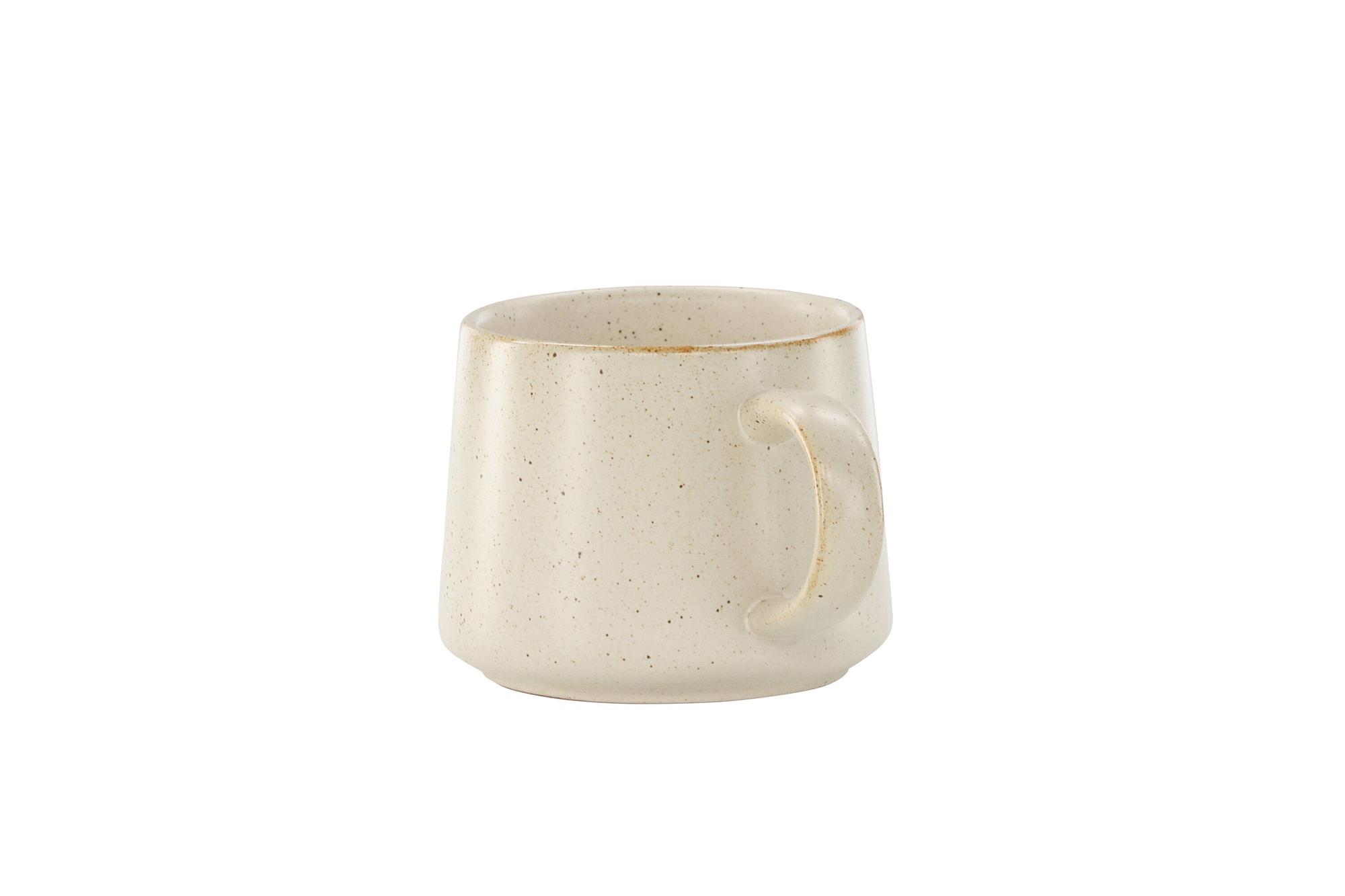 2x Active Tasse-Set Beige Schwarz 9x8Hcm 8