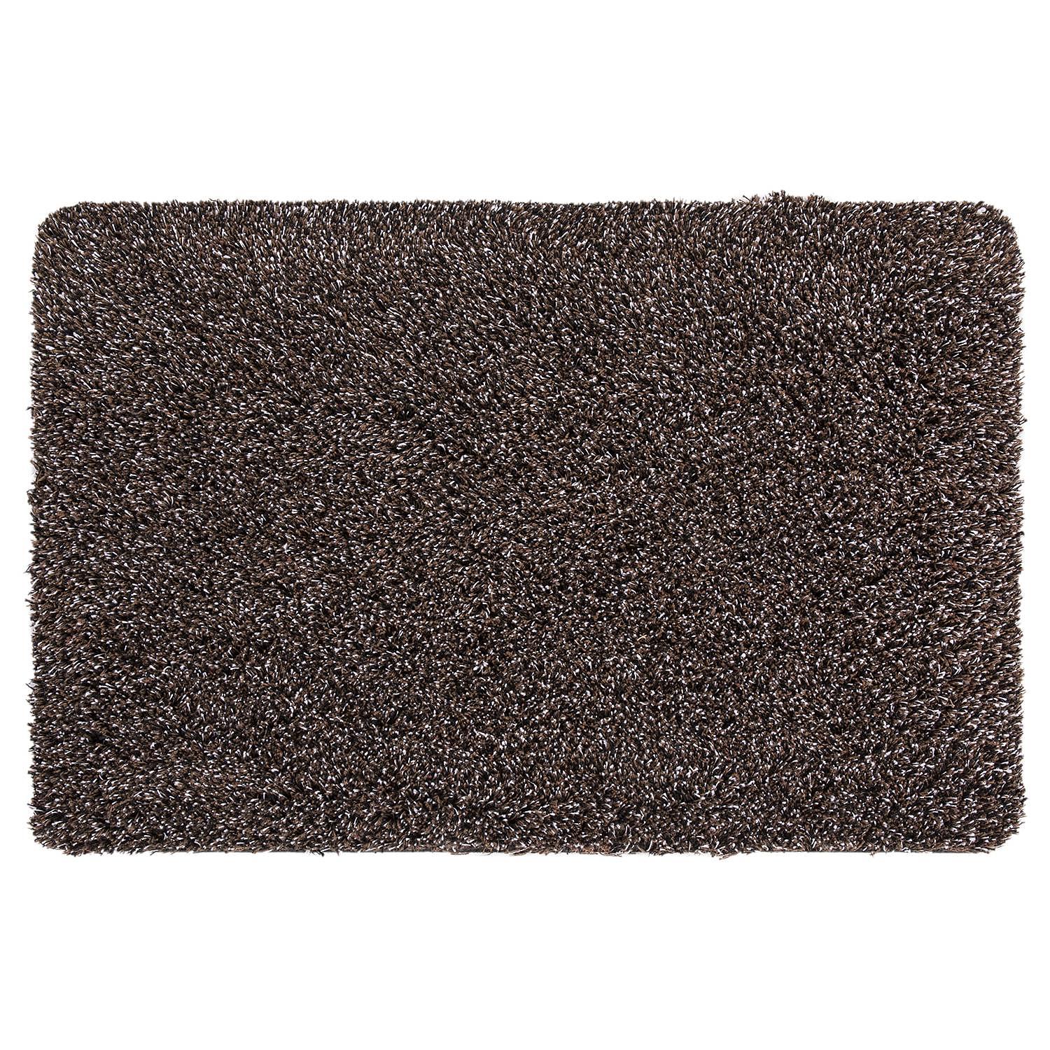 Super Cotton Fußmatte Baumwolle Braun 40 x 60 cm 0