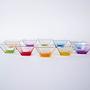 Glass bowl set  Multicolor  1980s 2
