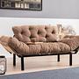 Nitta Sofa Bed 2-Seater Light Brown 3