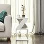 Albeni Side Table Wood Veneer White 3
