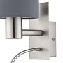 LED-Wandleuchte Pasteri Mischgewebe Stahl Grau 4