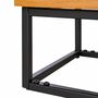 Waschbeckenunterschrank Stahl Holz Eiche 6