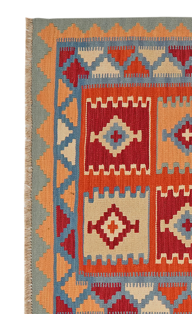 Kilim Gashgai Teppich Mehrfarbig 1