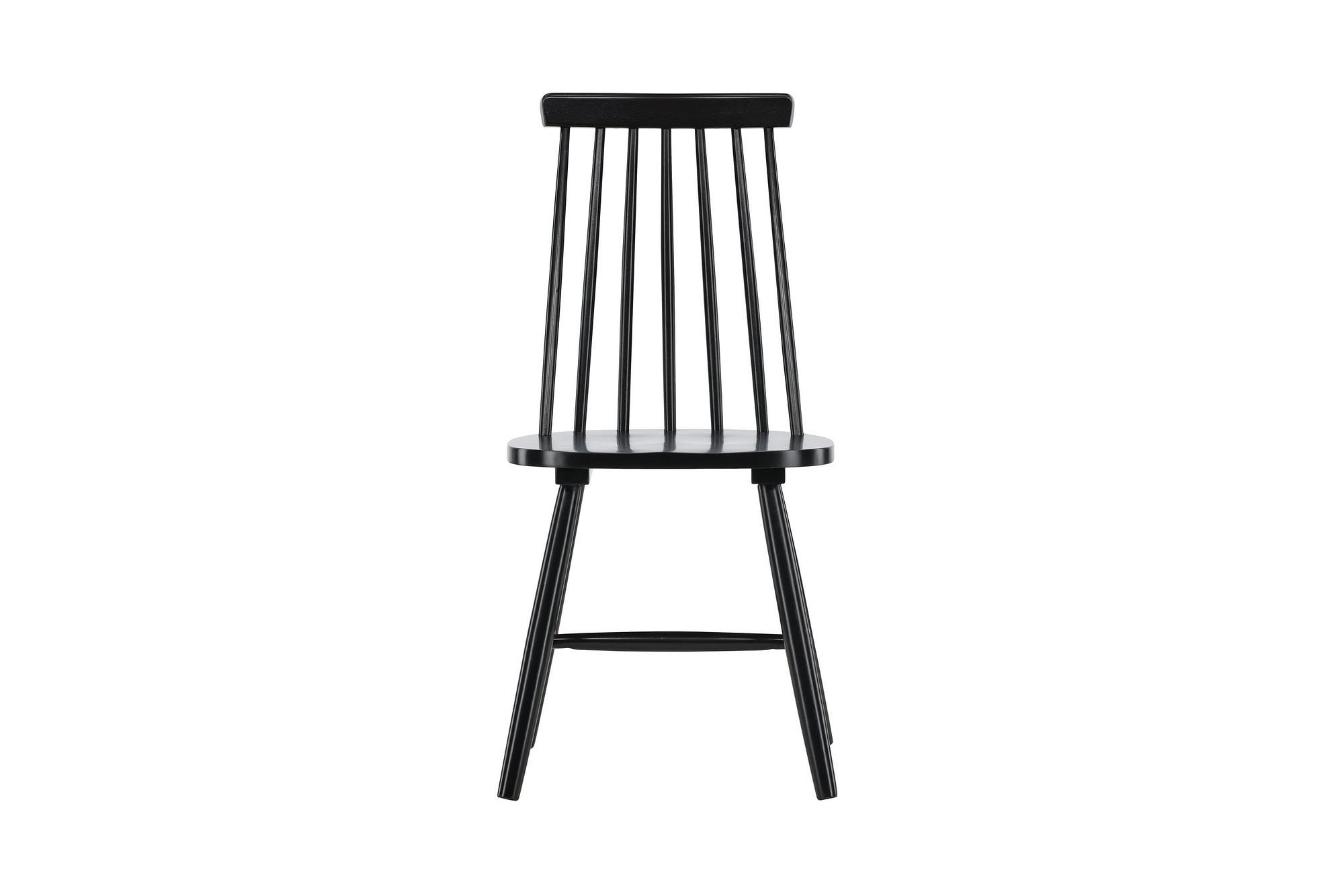Lönneberga 2x Dining chair set Rubberwood Black 0