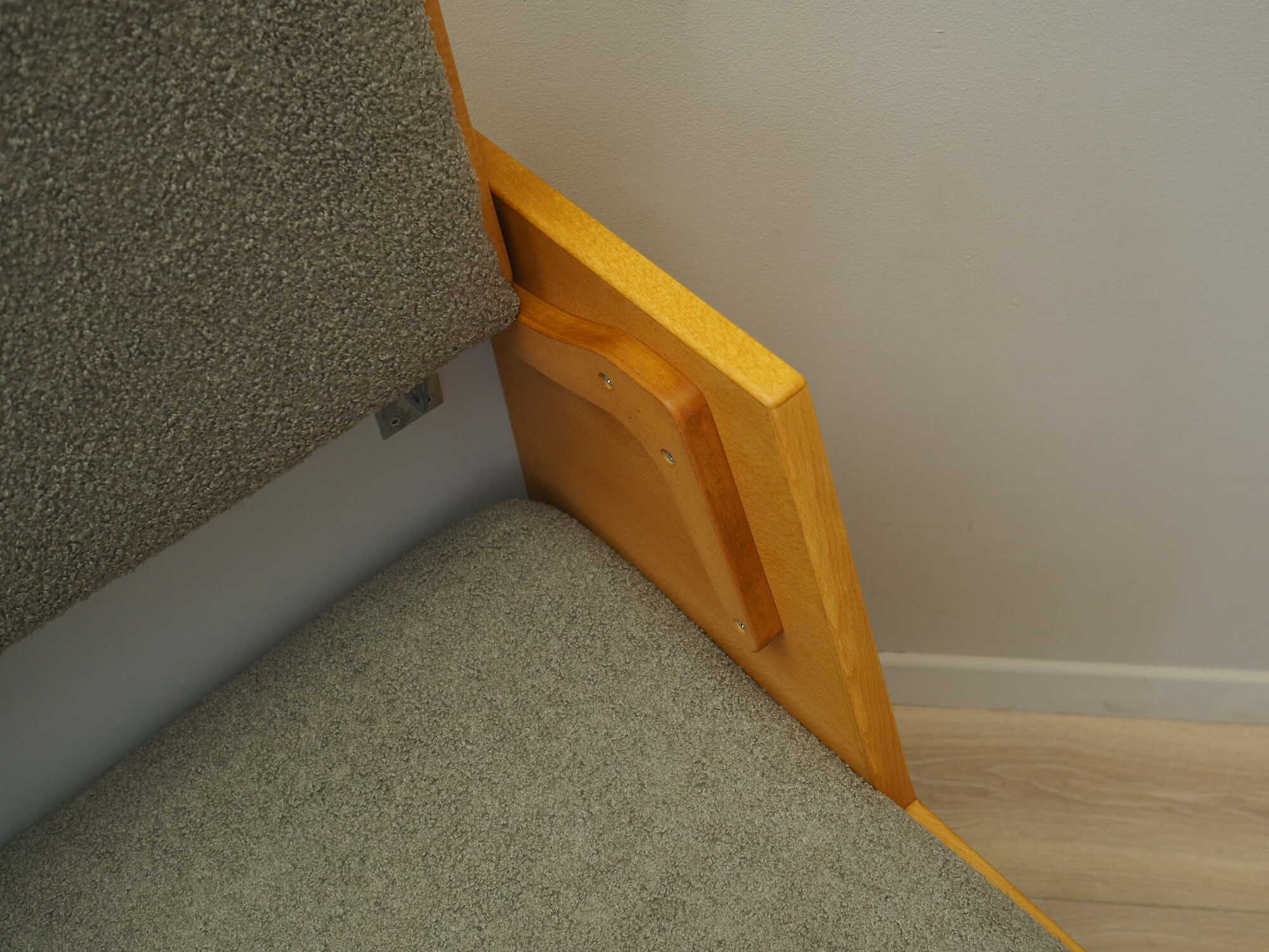 Sofa Textile Wood Grey 1960s 9