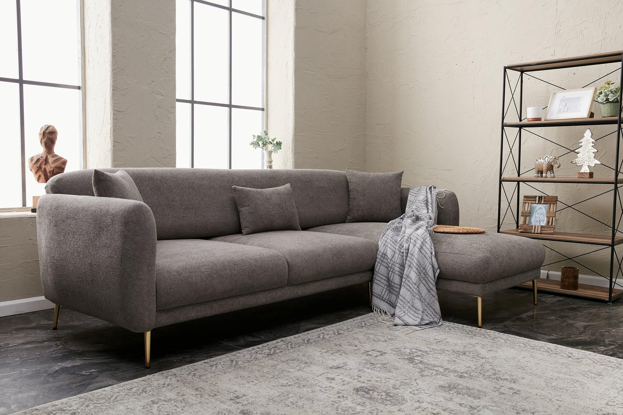 Simena Sofa Récamiere Rechts Grau 1