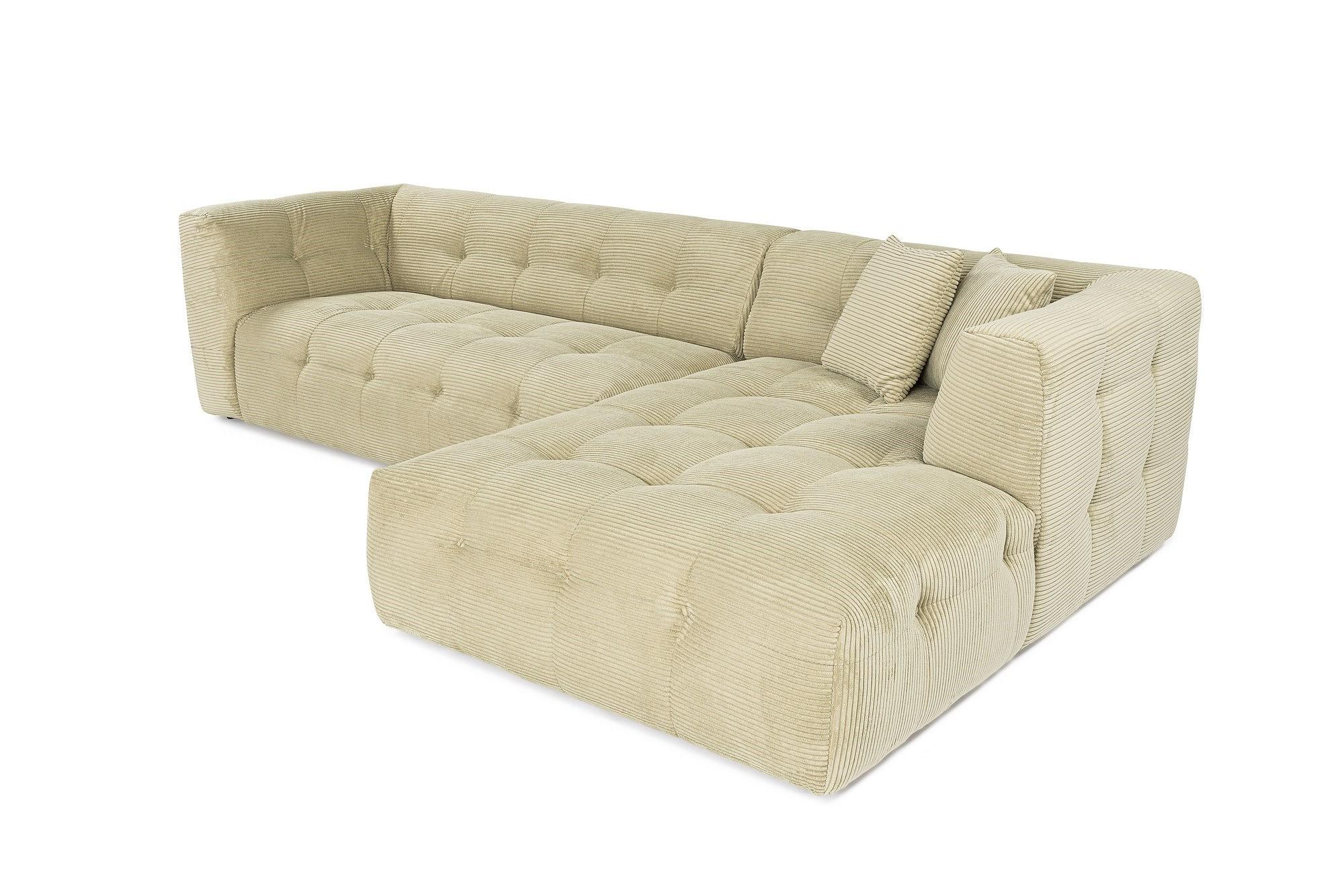 Cady Sofa Chaise Longue Right Light Green 3