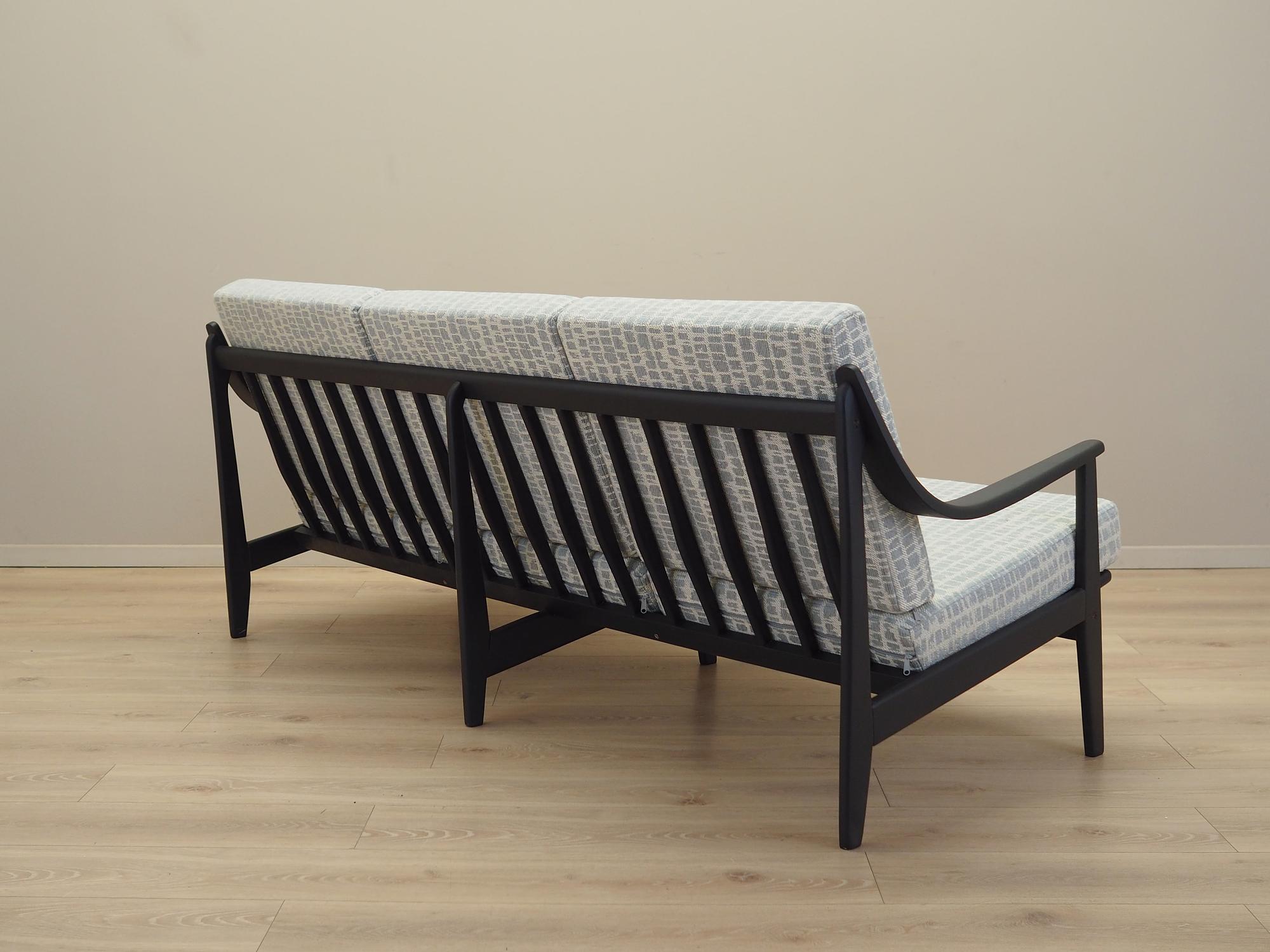 3-Sitzer Sofa Grau 1960er Jahre 6