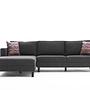 Kale Sofa Chaise Lounge Left Anthracite 5