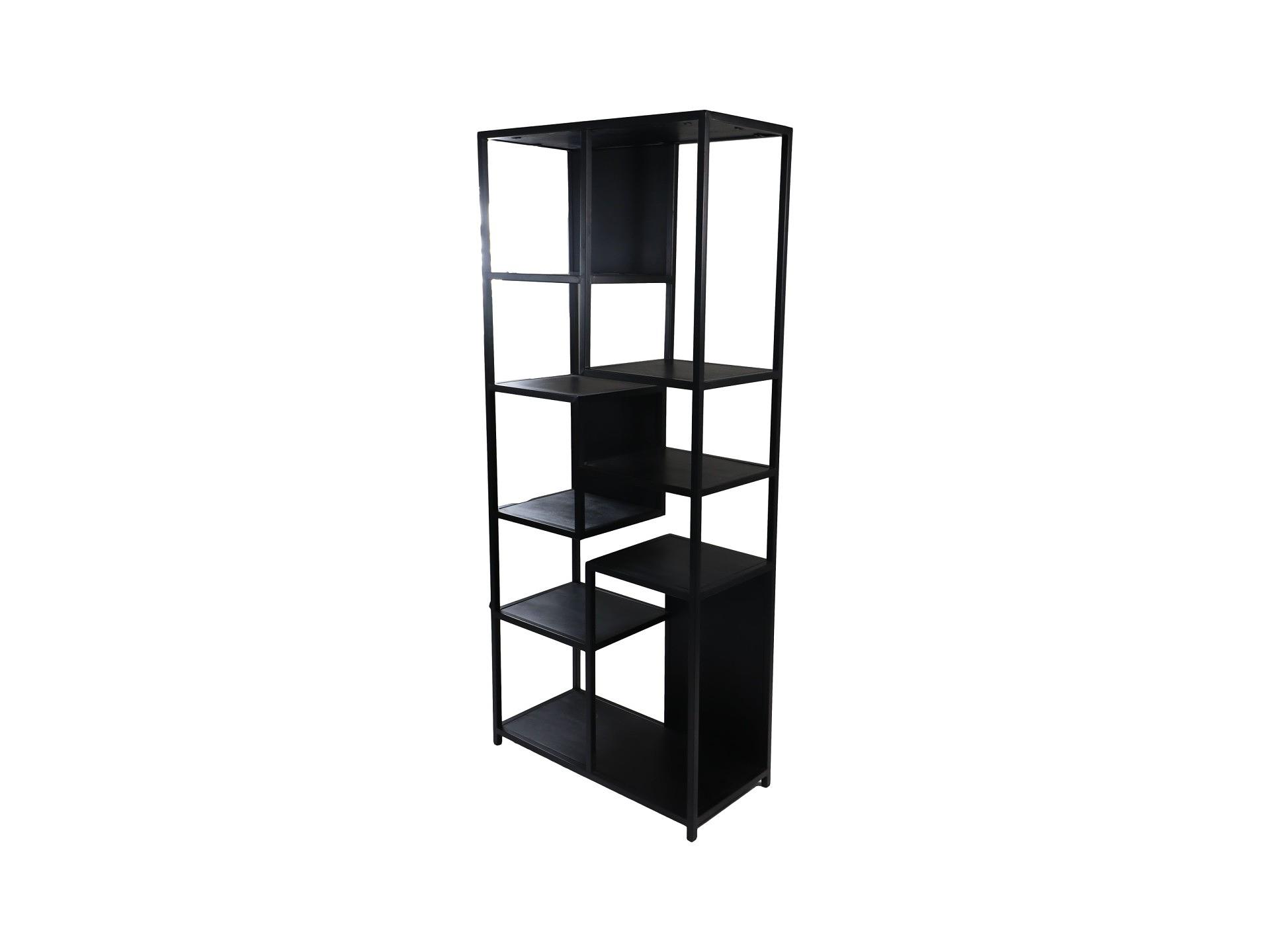 Levels Regal Mangoholz Metall Schwarz 2