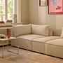 Daphne 1-Sitzer Eckmodul Links Maya Cream 0