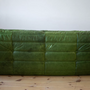 Togo Lounge Set 3-pc. Pull-Up Leather Green 2