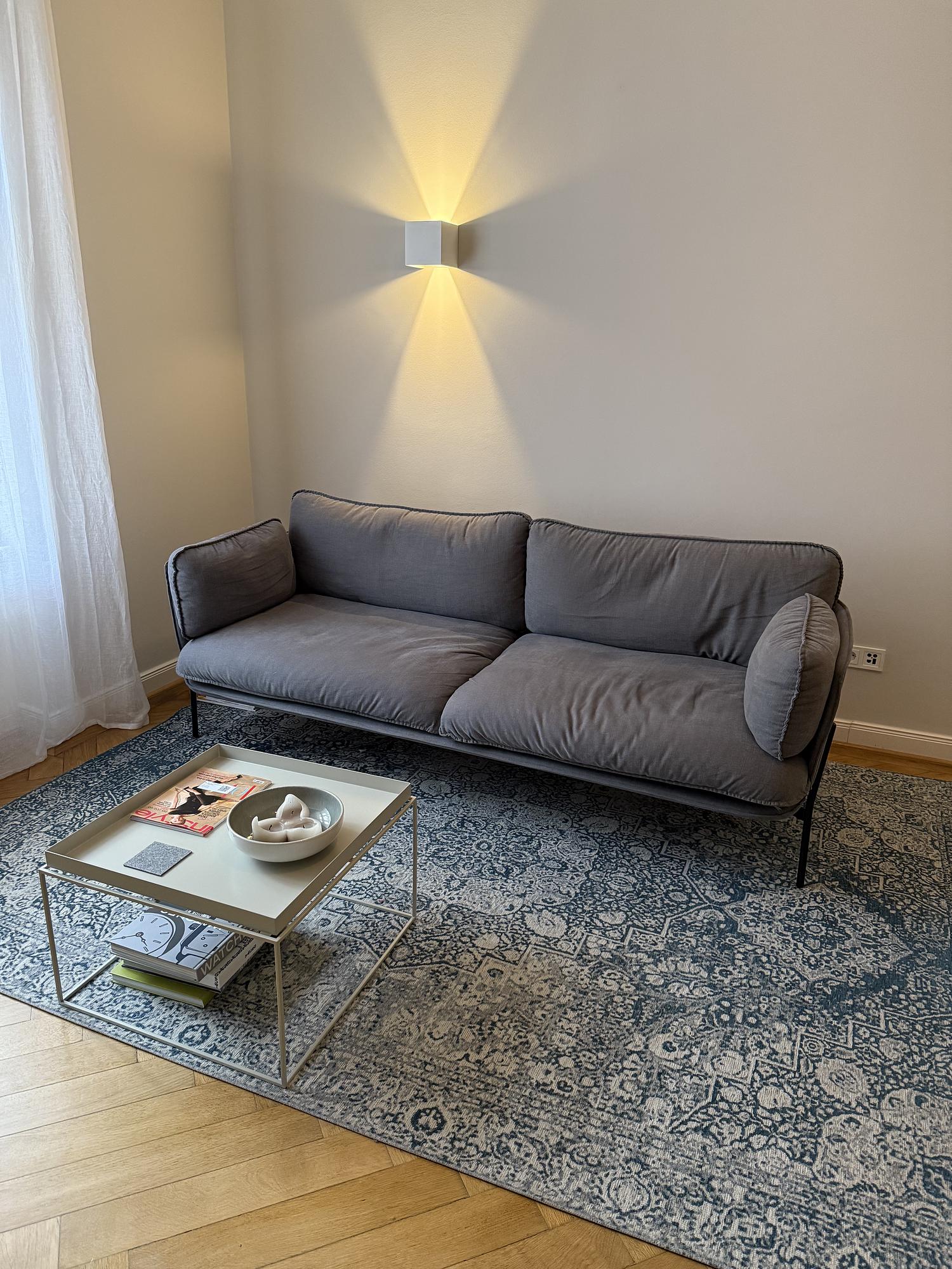 Cloud LN3.2 Sofa 3-Sitzer Baumwolle Grau 1