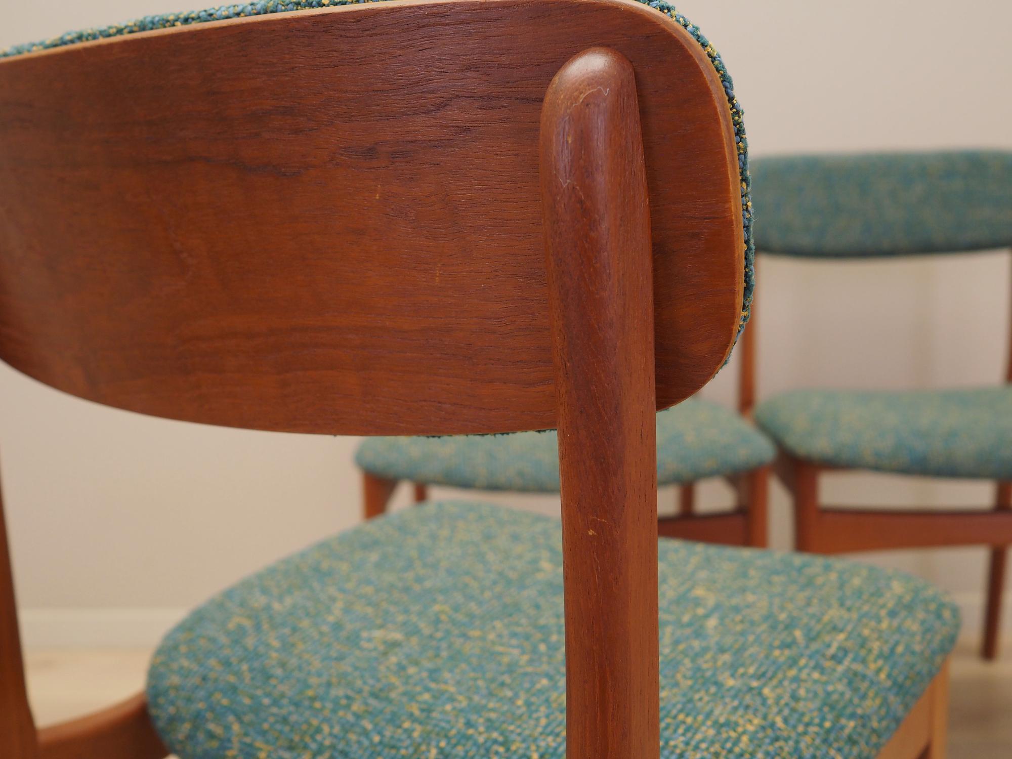 6x Dining chairs teak 1960s 14