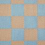 Teppich COLOUR CLASH Karo Polypropylen Blau Beige 150x90cm 2
