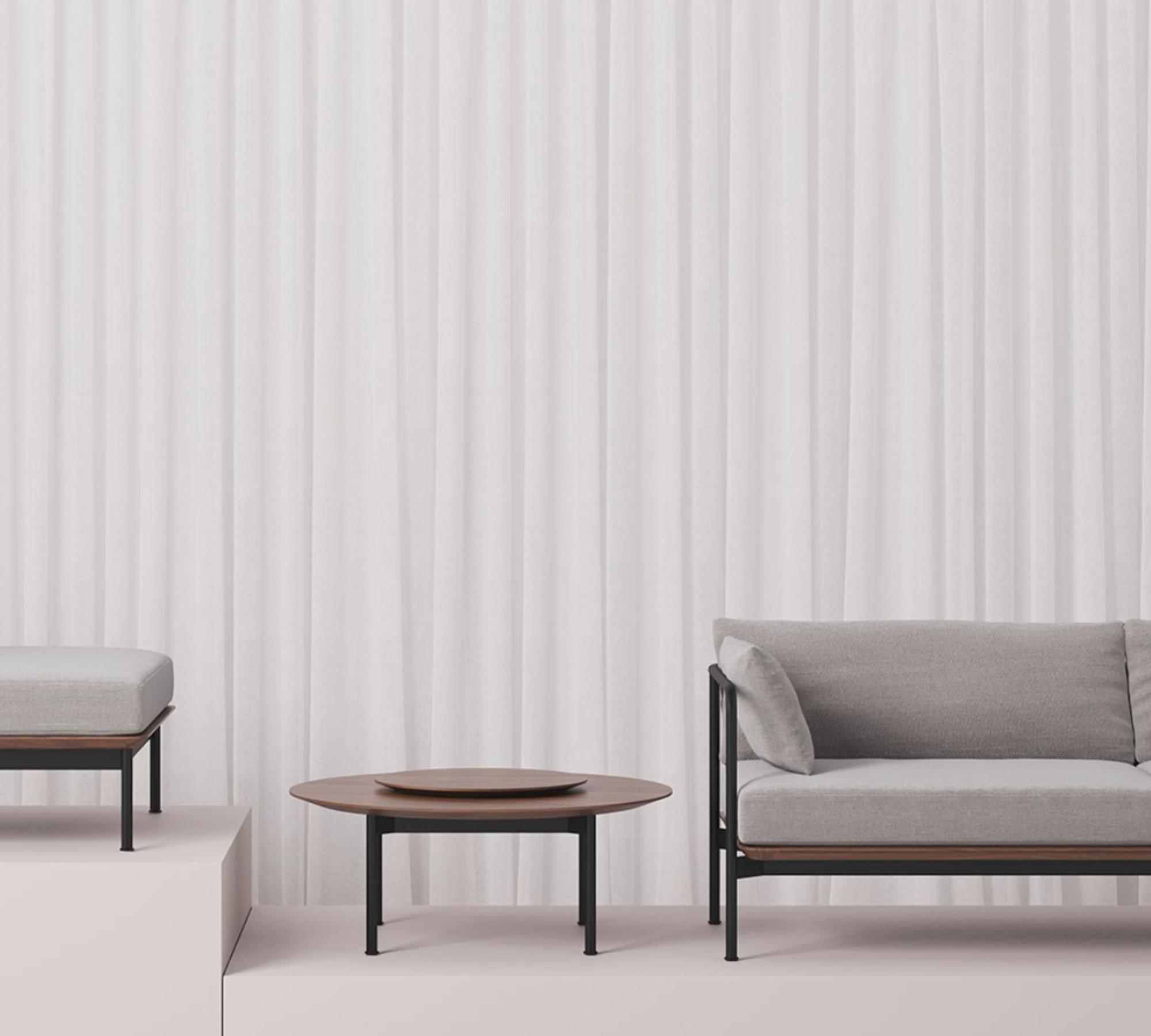 Crawford Couchtisch Walnuss Ø 90cm 5