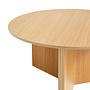 Slit Beistelltisch Wood Rund XL Beige 1