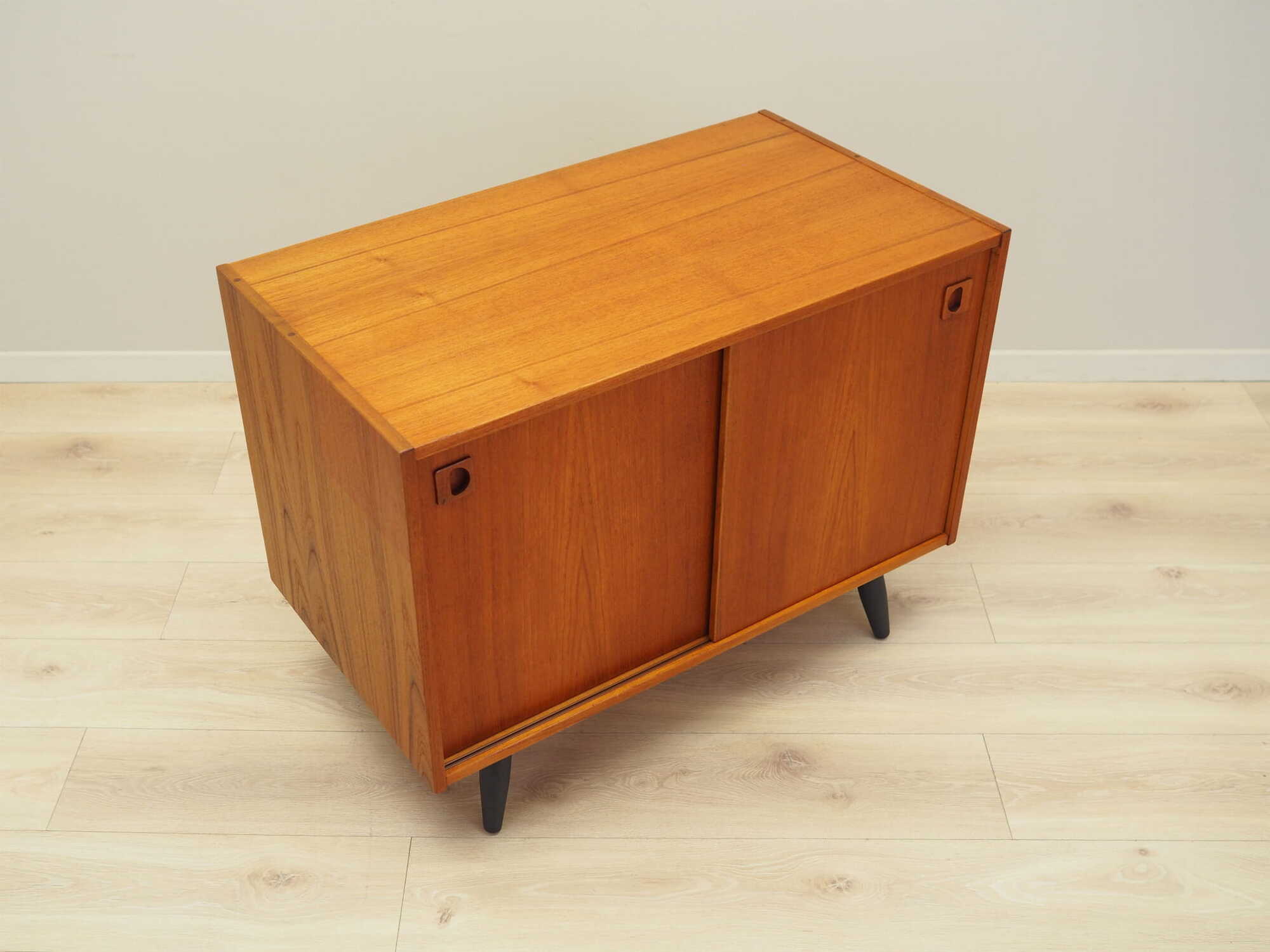 Vintage cabinet Teak wood brown 1970s 6