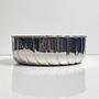 Vintage Silver-plated Bowl Metal Spiral 1980s 5