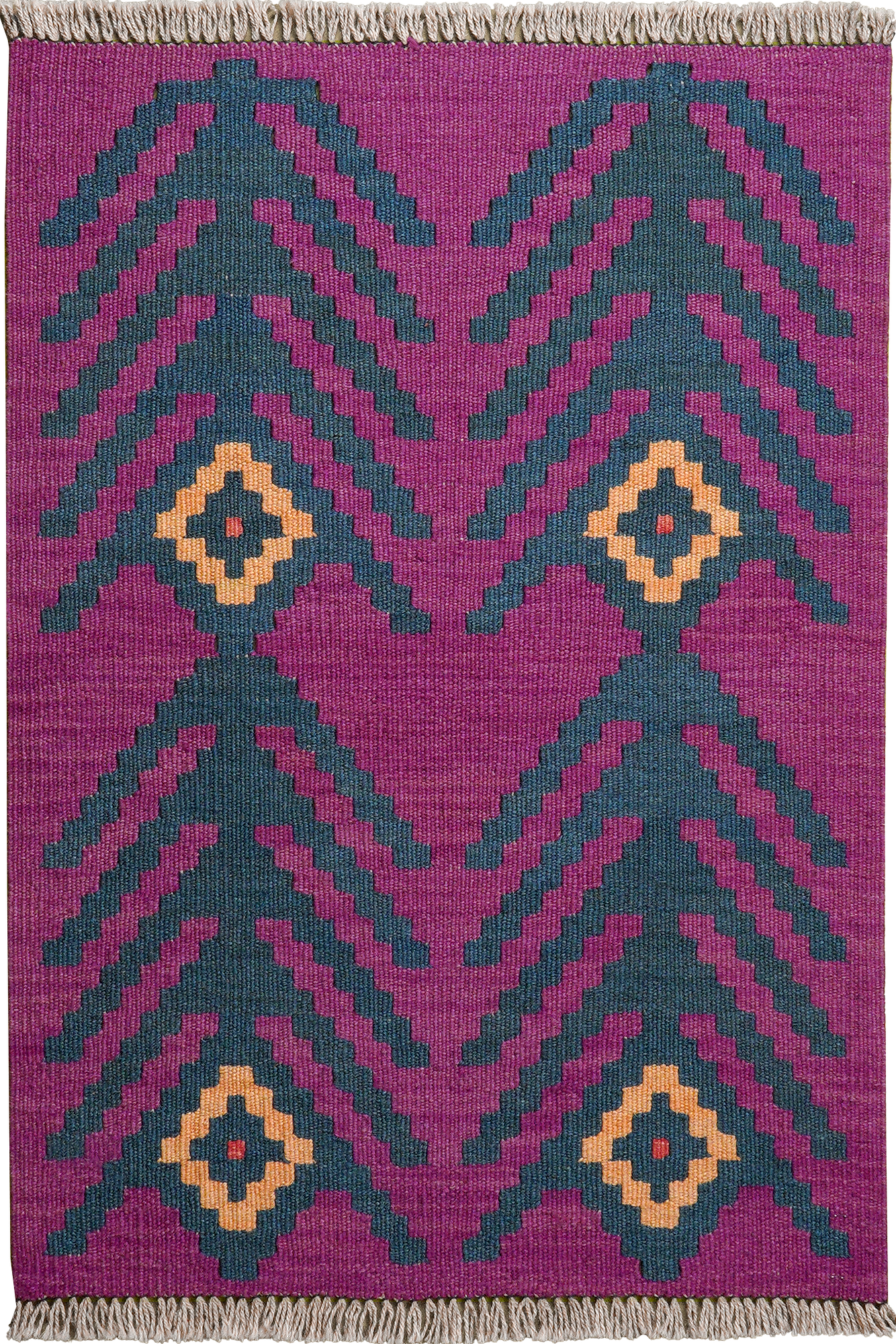 Kilim Gashgai Teppich Lila 0