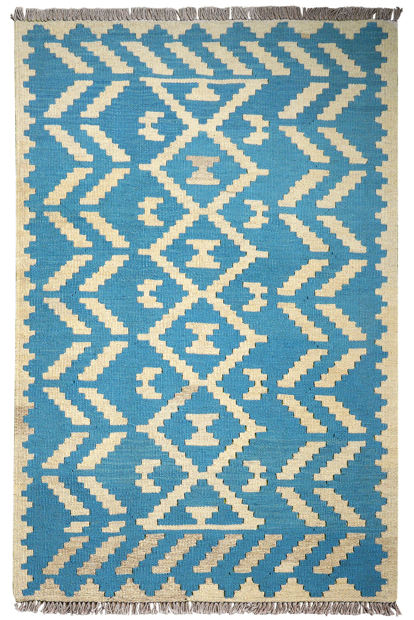 Kilim Gashgai Teppich Blau 0