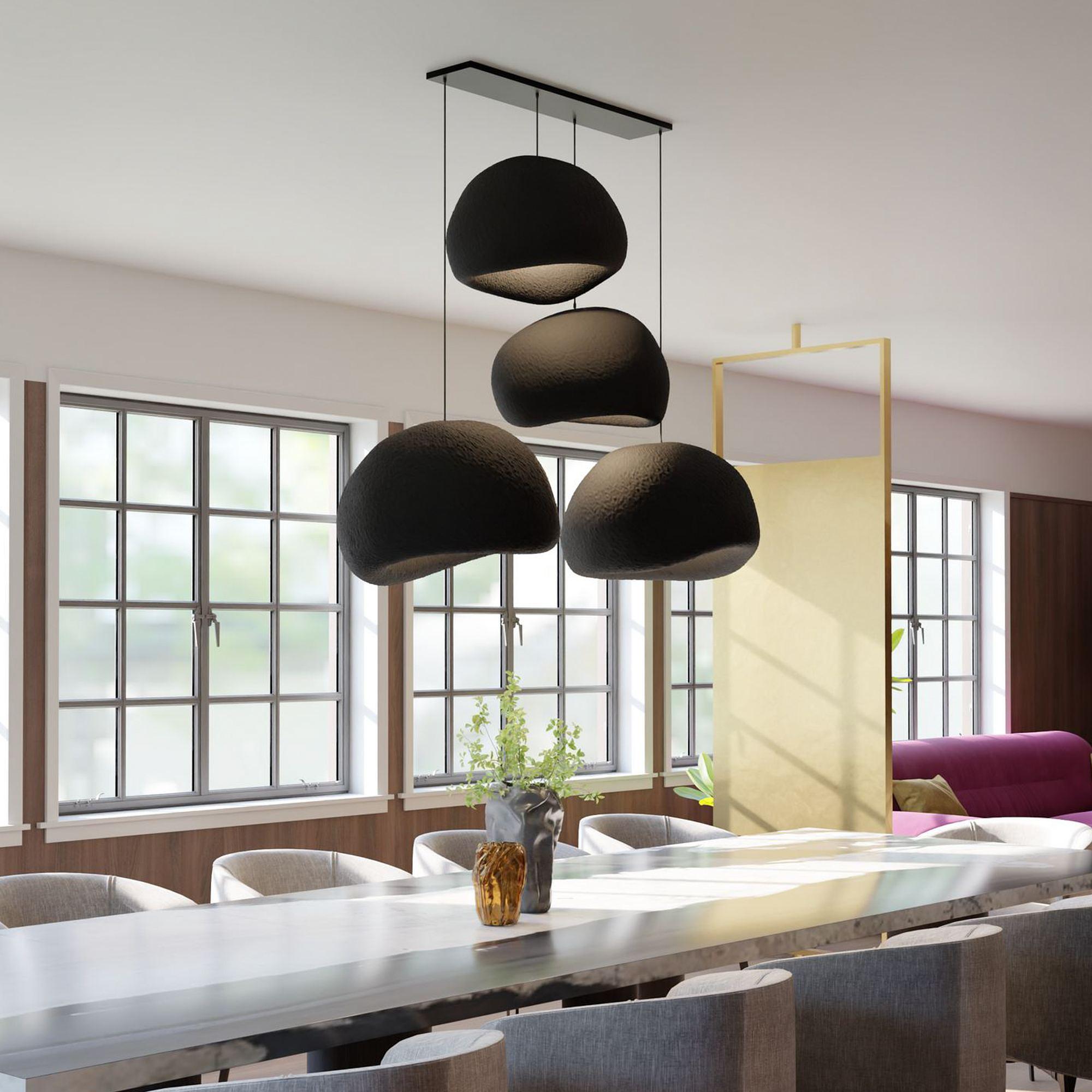 4-Flammig Wabi Sabi Yugen Pendelleuchte Schwarz 1