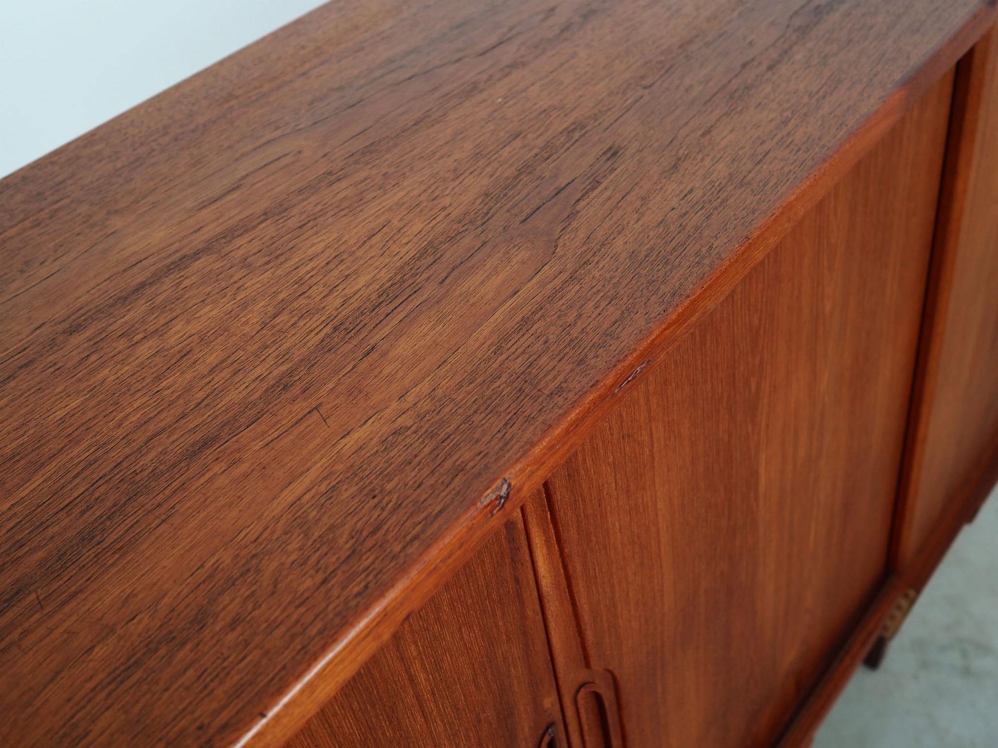 Highboard Teakholz Braun 1970er Jahre  13