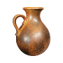 Vintage Vase Keramik Braun Schwarz 0