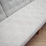 Vintage Sofa 3-Sitzer Eichenholz Textil Grau 1970er Jahre 13
