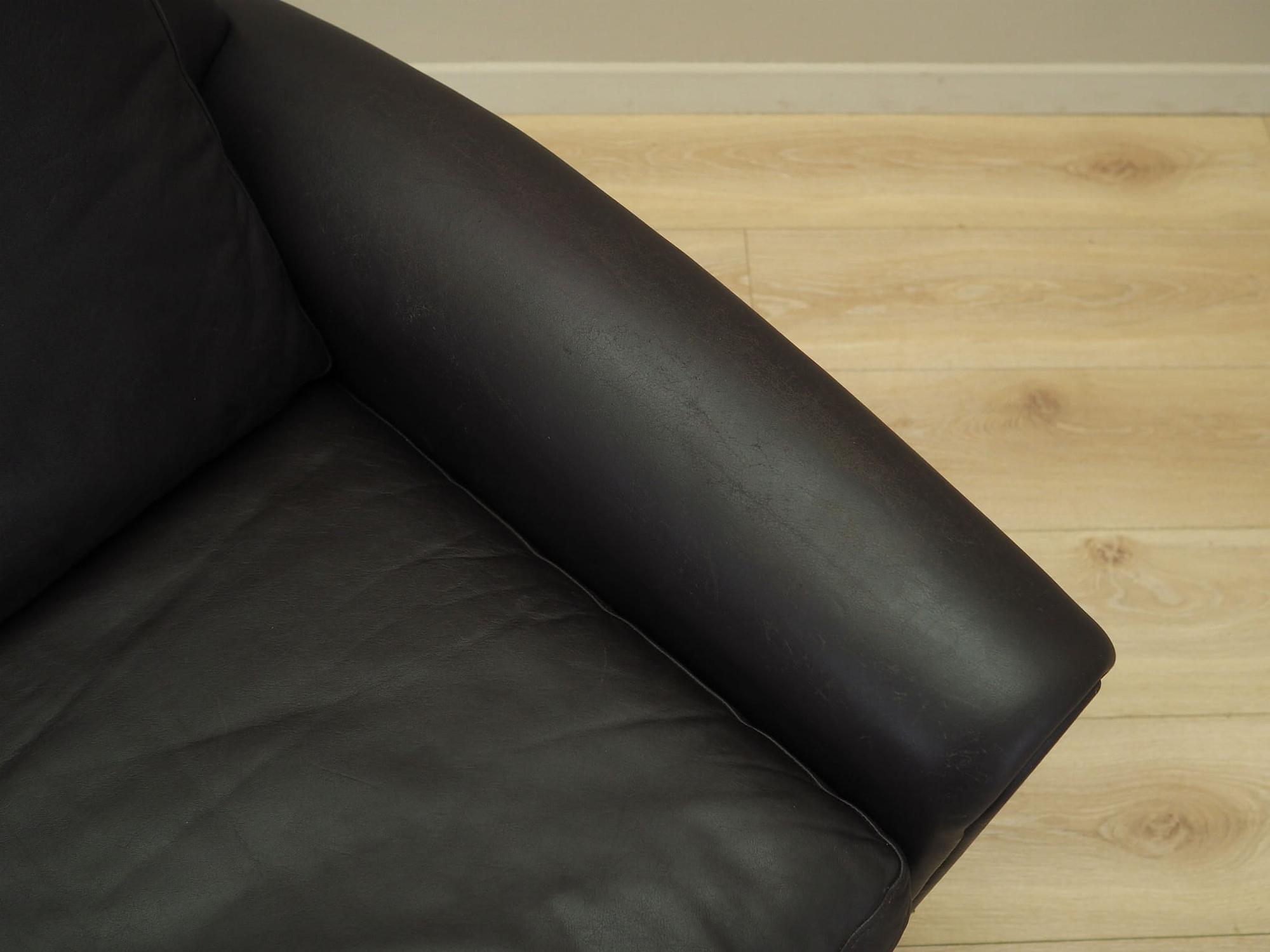 Armchair Leather Brown 1960s 12