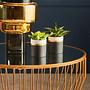 Avantis Gold Finish Tapered Design Beistelltisch
 1