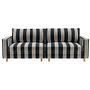 Dylan Sofa 3-Sitzer Line Latte Black 0