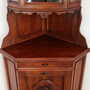 Vintage corner cabinet Oak wood Brown 1950s 8