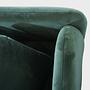 Ellis Récamiere abnehmbare Armlehne Velour Lux Dark Green 7