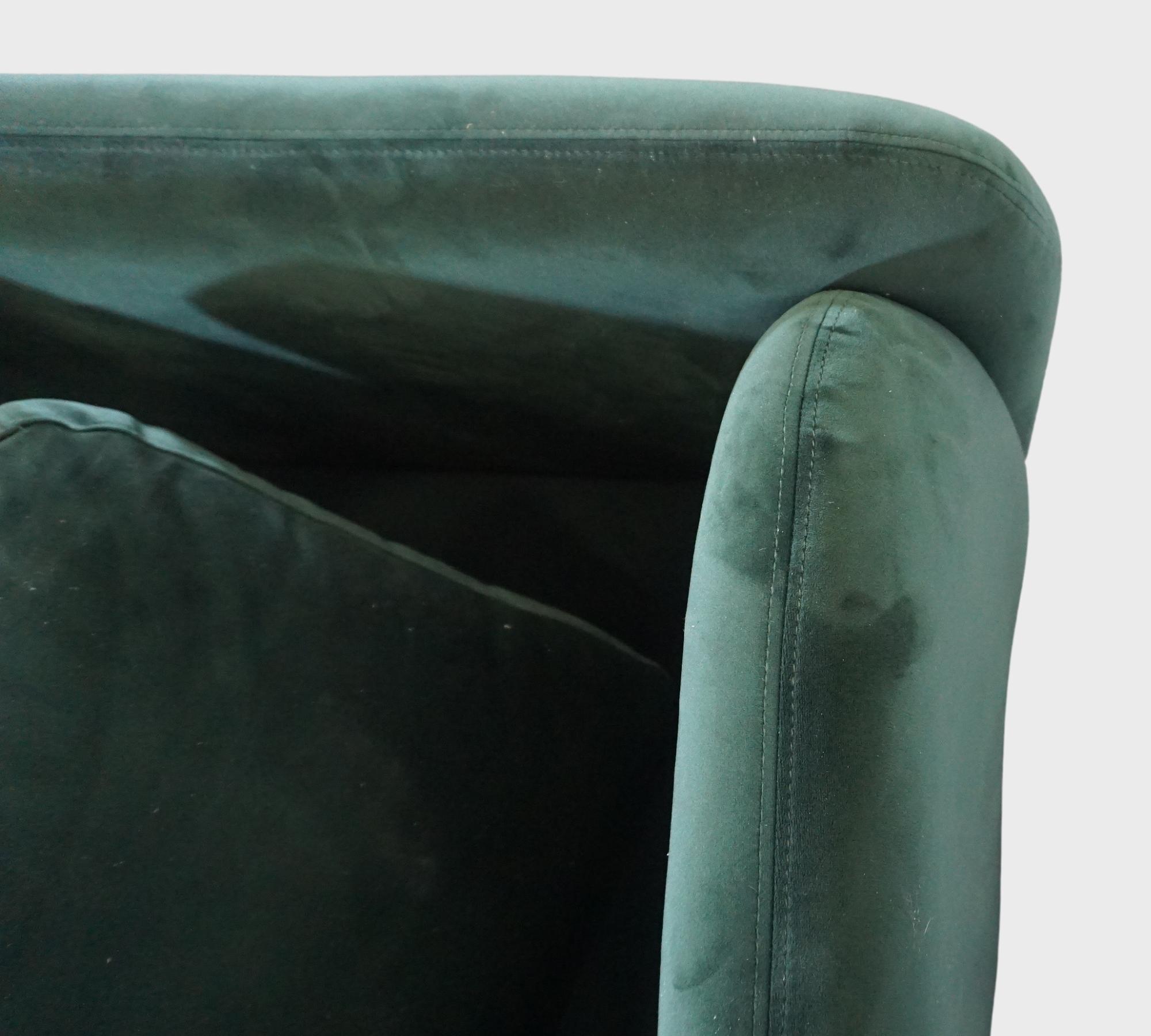 Ellis Récamiere abnehmbare Armlehne Velour Lux Dark Green 7