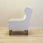 Vintage armchair textile wood grey 1960s 3