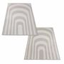 Decke Baumwolle Wolle Beige Gemustert 0