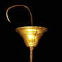 Vintage Chandelier Ceramic Yellow 1960s 5