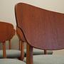 6x Dining chair teak 1970s 6