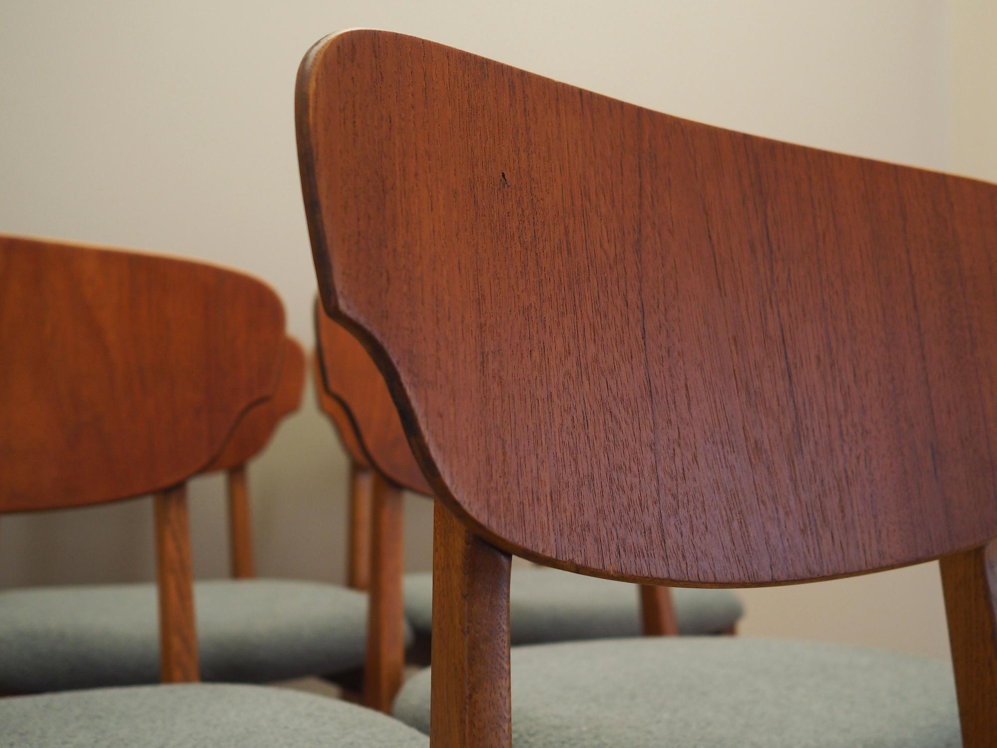 6x Dining chair teak 1970s 6