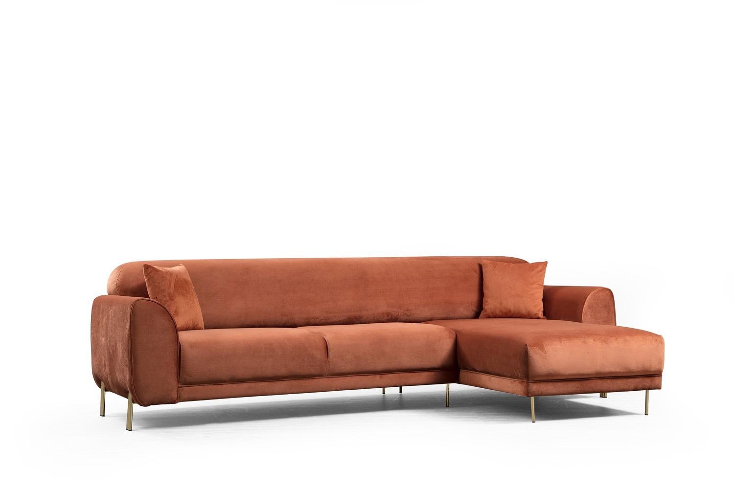 Image Ecksofa Rechts Braun 3
